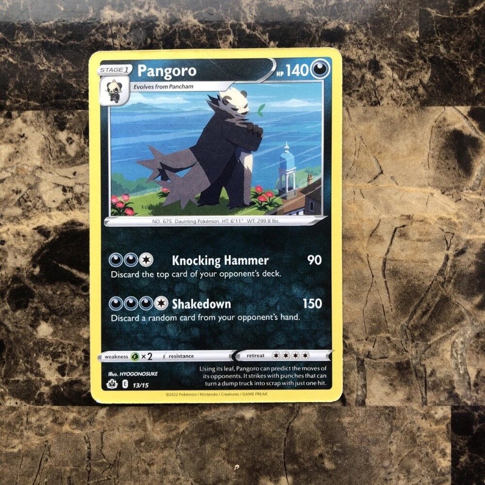 Pangoro McDonald’s Happy Meal Promo 2022 Pokemon TCG Card 13/15 Pokémon